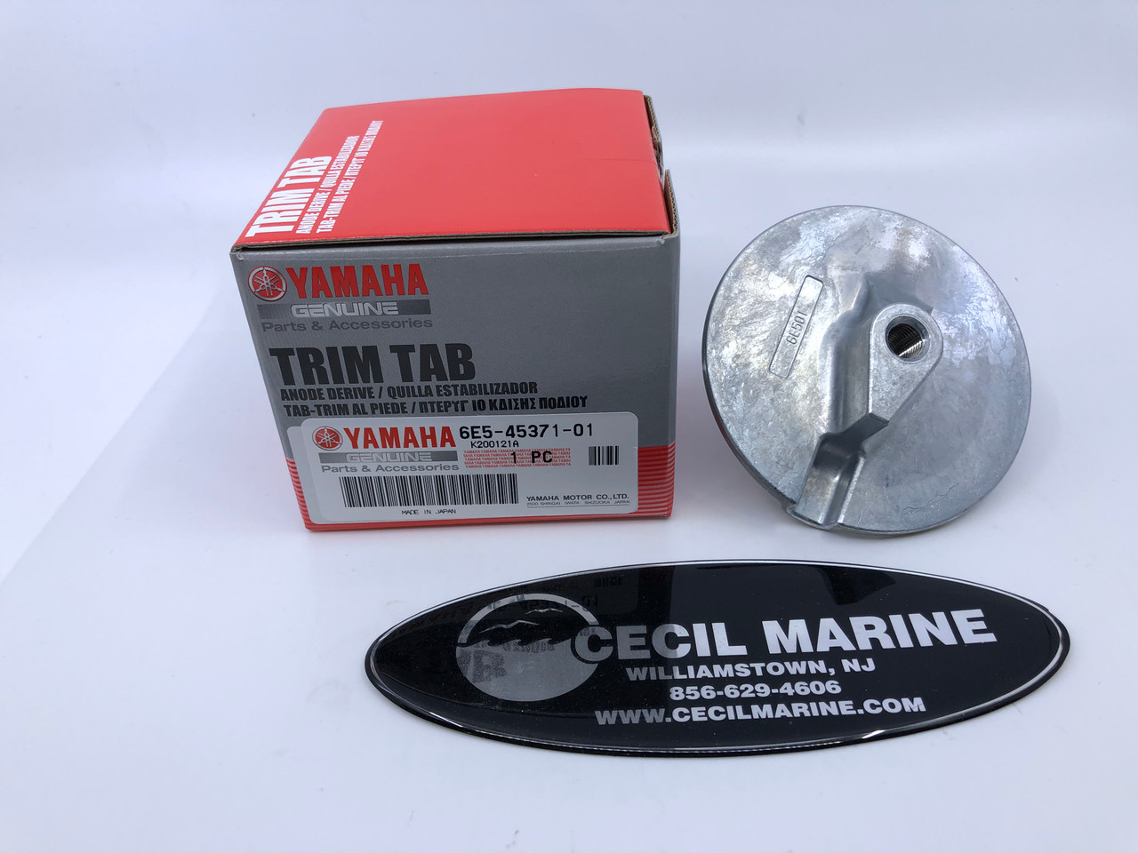 GENUINE YAMAHA TRIM-TAB 6E5-45371-01-00 IN STOCK & READY TO SHIP