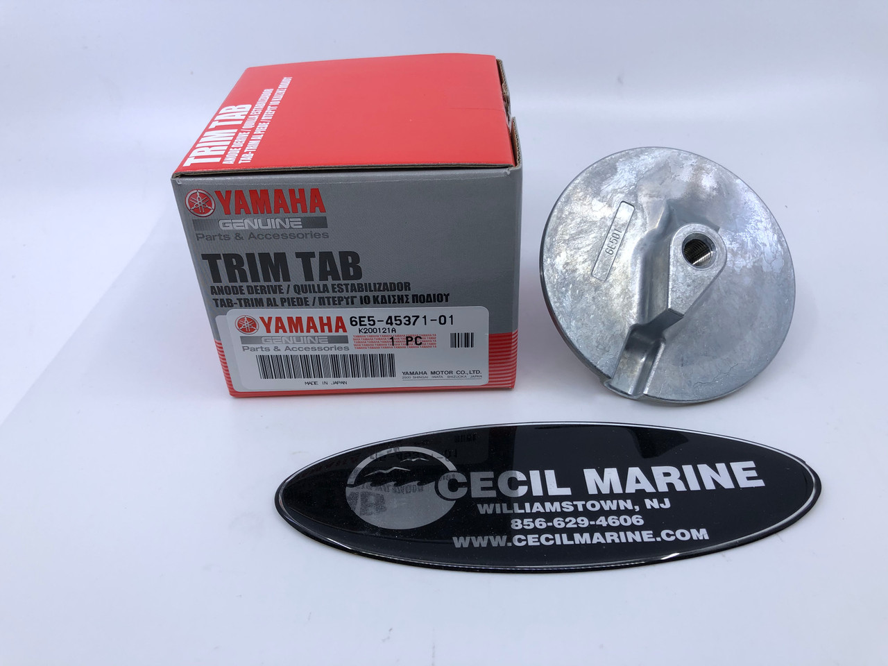 GENUINE YAMAHA TRIM-TAB 6E5-45371-01-00 IN STOCK & READY TO SHIP