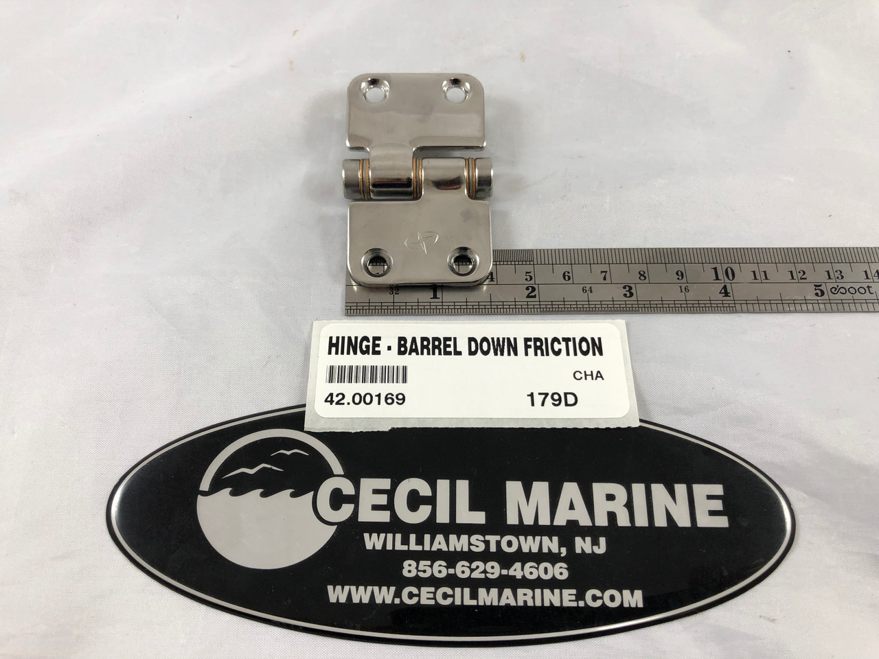 HINGE - BARREL DOWN FRICTION  1 1/2"X2 3/8" - 42.00169