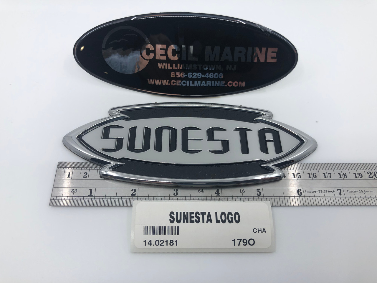 This product has been discontinued by the manufacturer. Once our remaining inventory has been sold, it will no longer be available and will not be restocked.  - DECAL -  SUNESTA  - 6 5/8" X 2 1/2" *In Stock & Ready To Ship!