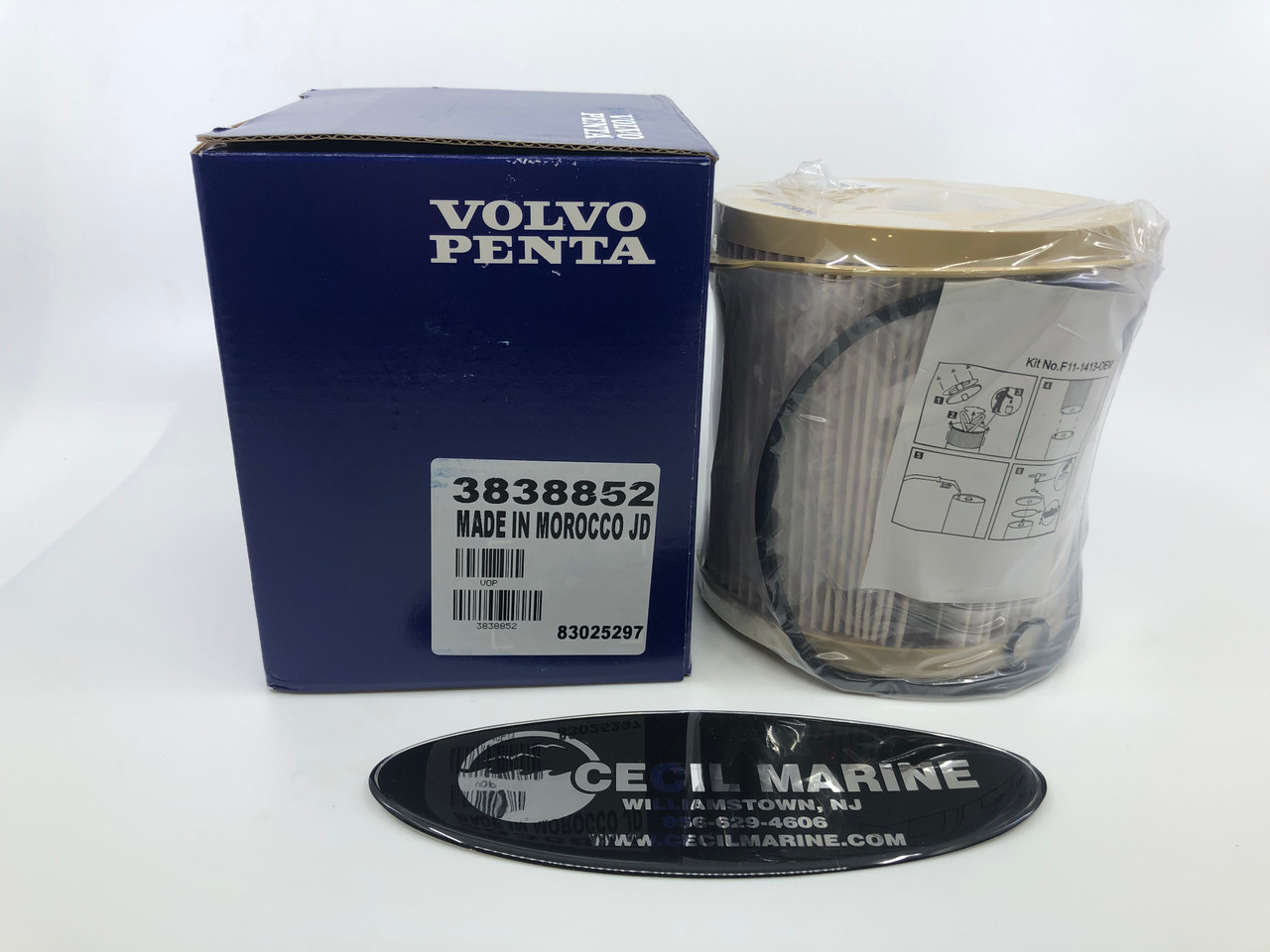 $28.99* GENUINE VOLVO no tax* PENTA  FUEL FILTER INSERT 3838852 *In Stock & Ready To Ship!