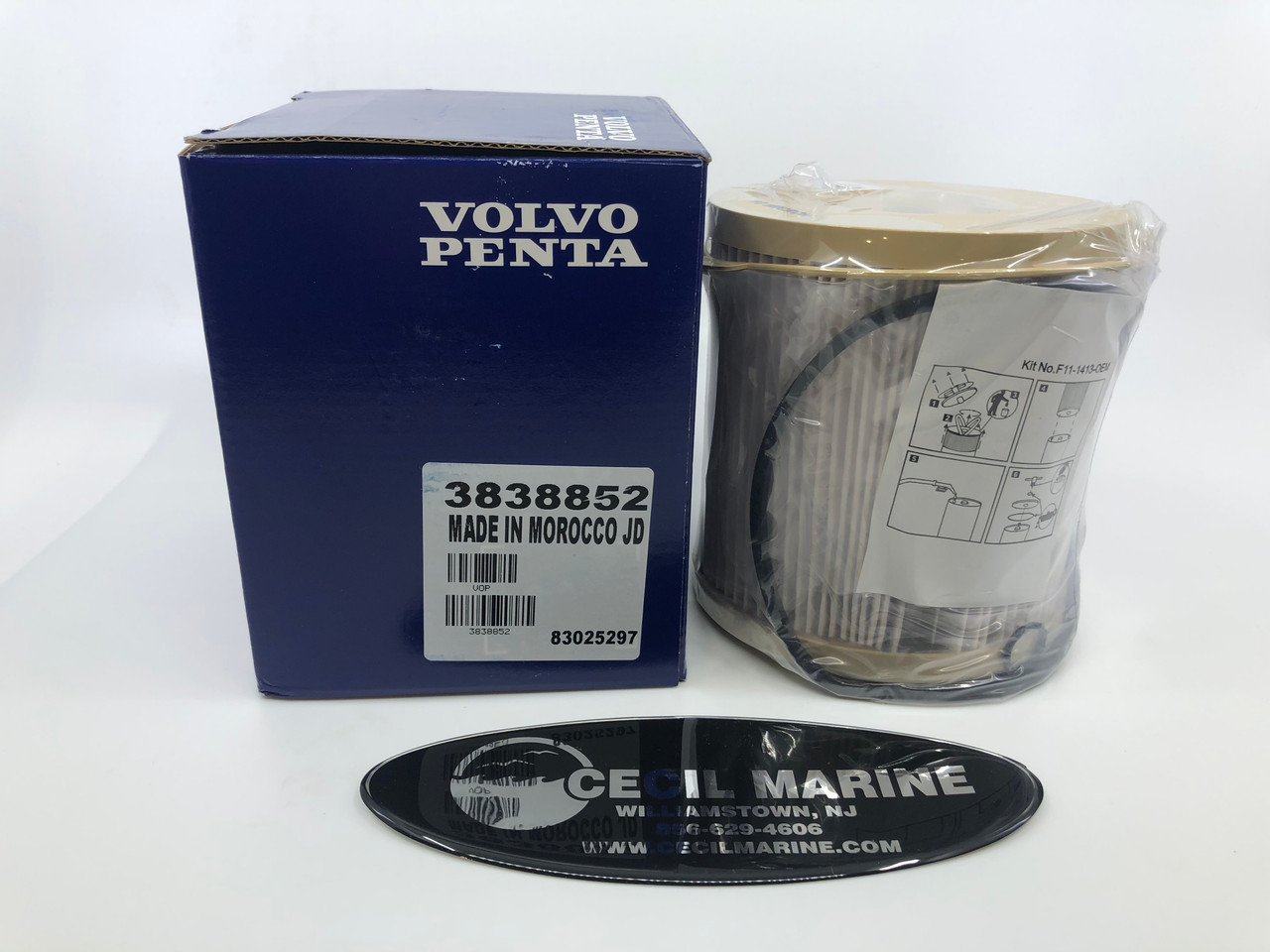 $28.99* GENUINE VOLVO no tax* PENTA  FUEL FILTER INSERT 3838852 *In Stock & Ready To Ship!