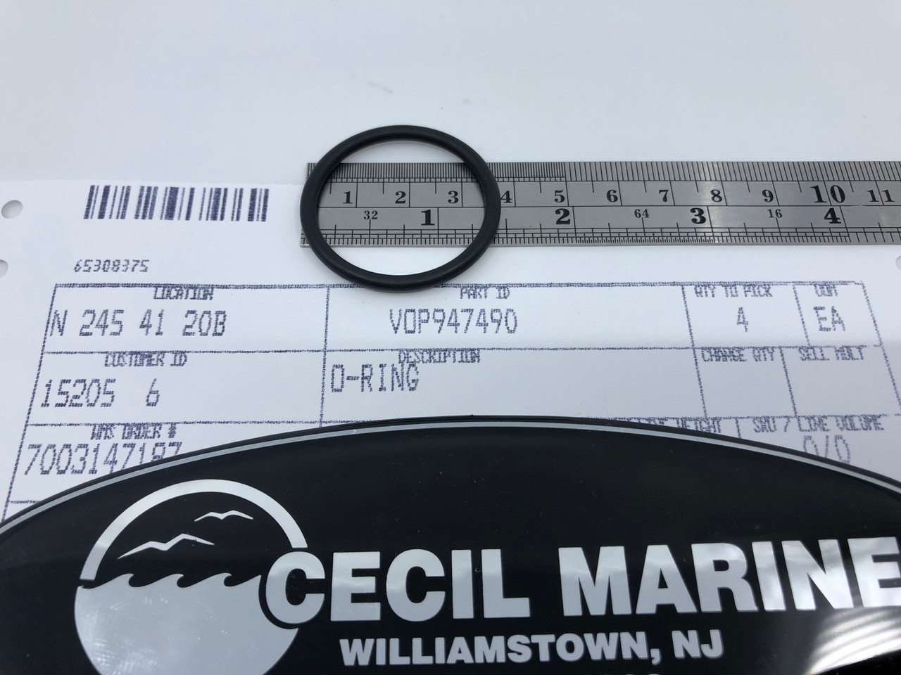 $3.99* GENUINE VOLVO O-RING  947490  *In Stock & Ready To Ship!