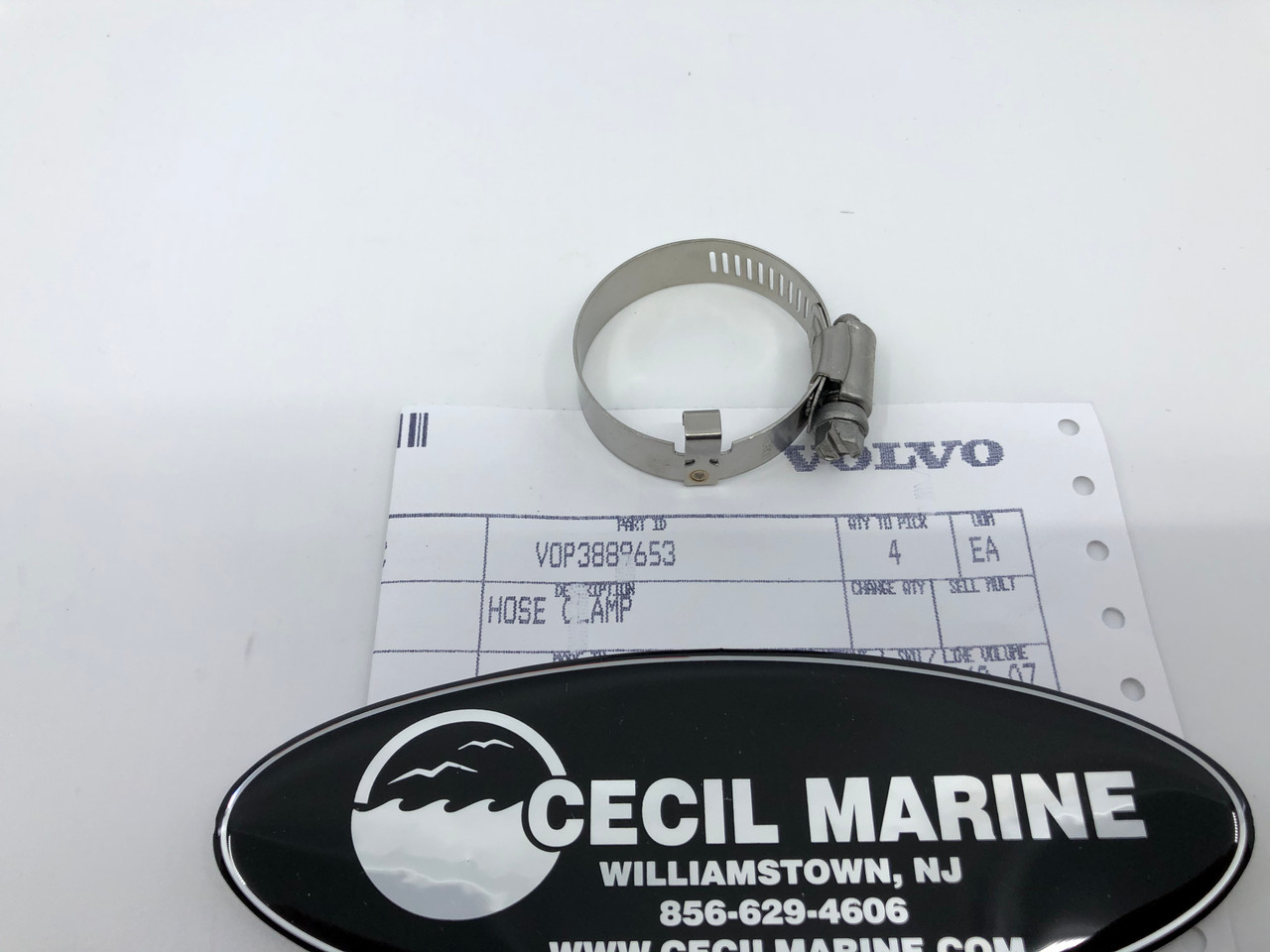 $5.99* GENUINE VOLVO PORT WATER HOSE CLAMP 3889653 **In Stock