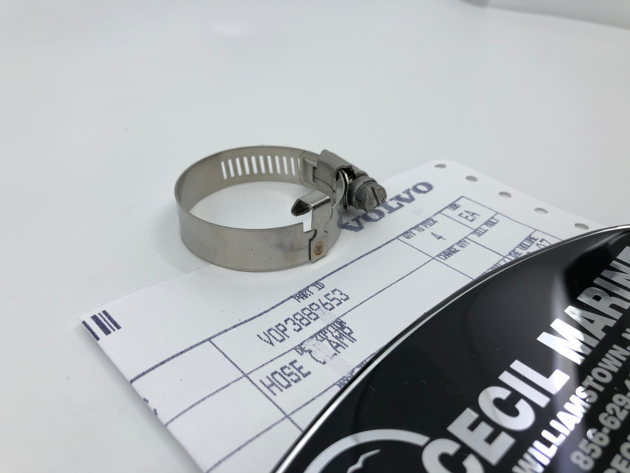 $5.99* GENUINE VOLVO PORT WATER HOSE CLAMP 3889653 **In Stock