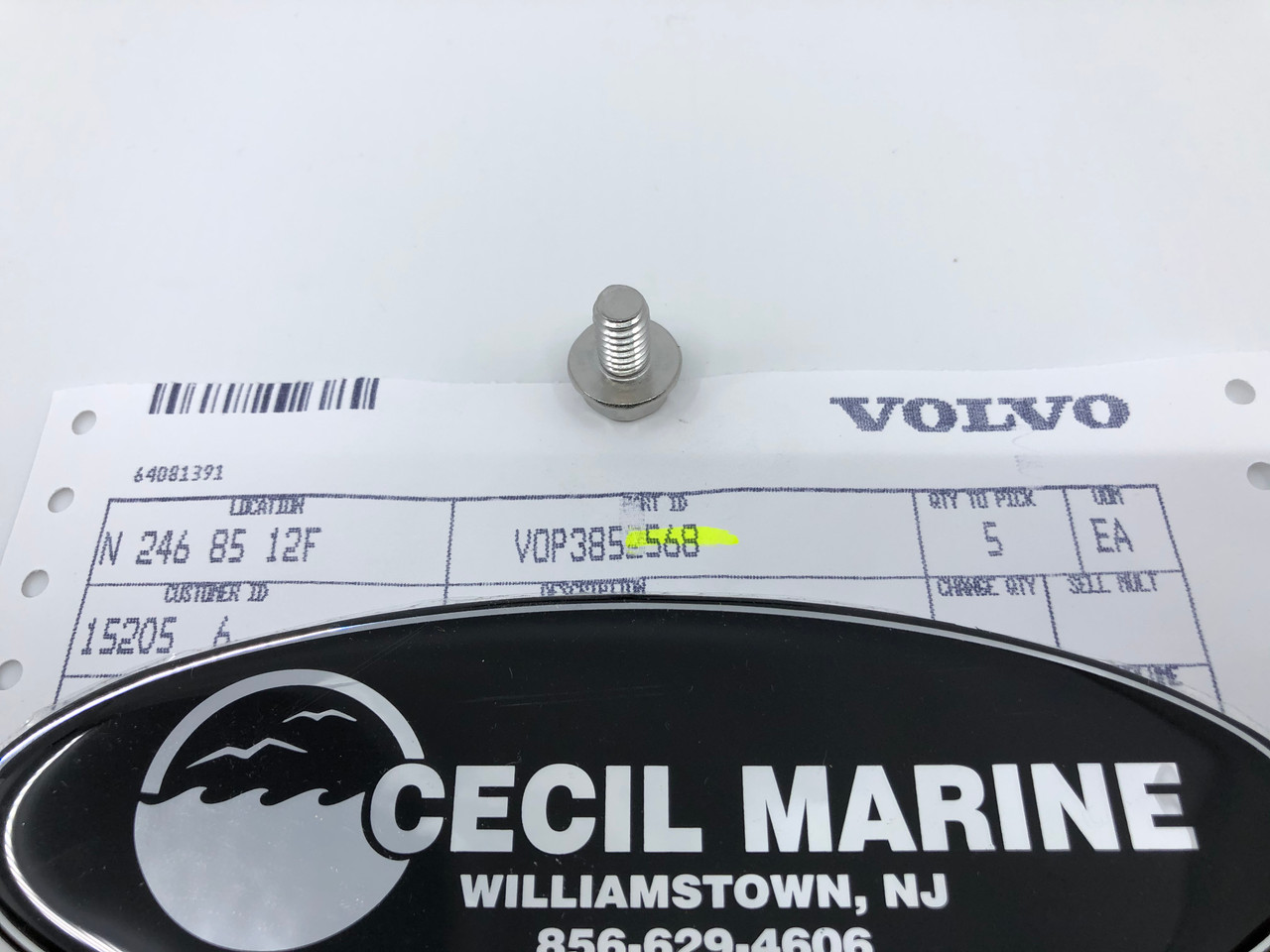 $7.99* GENUINE VOLVO FLANGE SCREW 3852568 *In stock & ready to