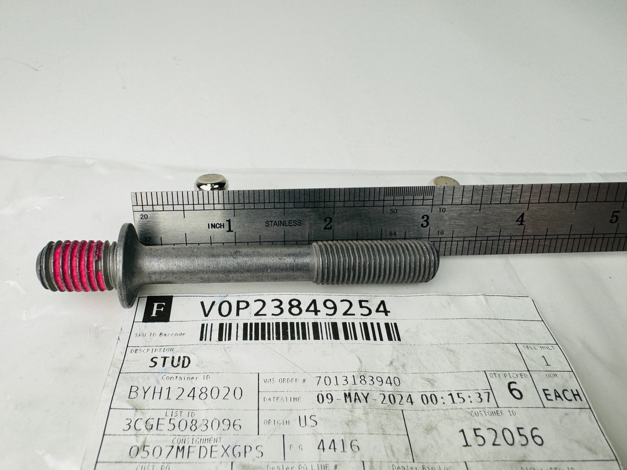 $15.99 GENUINE VOLVO no tax* TRANSOM SHIELD STUD 23849254 *In Stock & Ready To Ship!