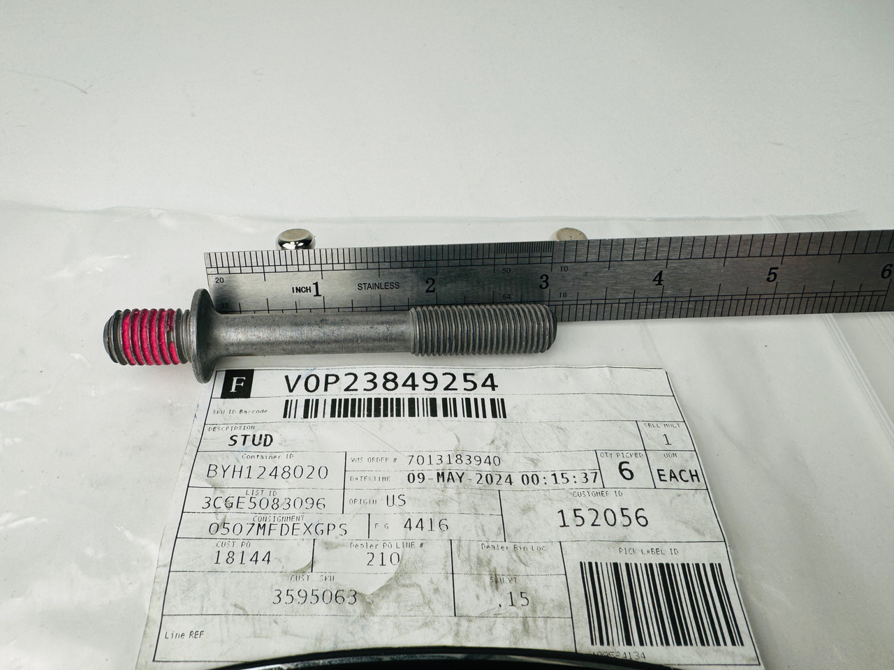 $15.99 GENUINE VOLVO no tax* TRANSOM SHIELD STUD 23849254 *In Stock & Ready To Ship!