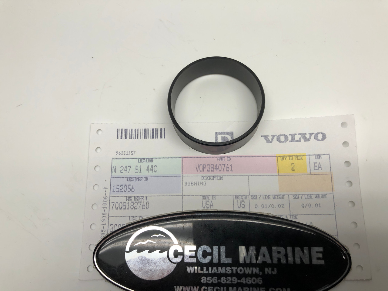 $14.99* GENUINE VOLVO TRANSOM SHIELD BUSHING 3840761 *In Stock & Ready To Ship!