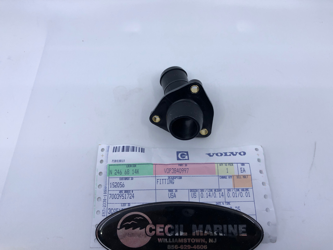 $29.99 GENUINE VOLVO TRANSOM SHIELD FITTING 3840997 *In Stock & Ready To Ship!