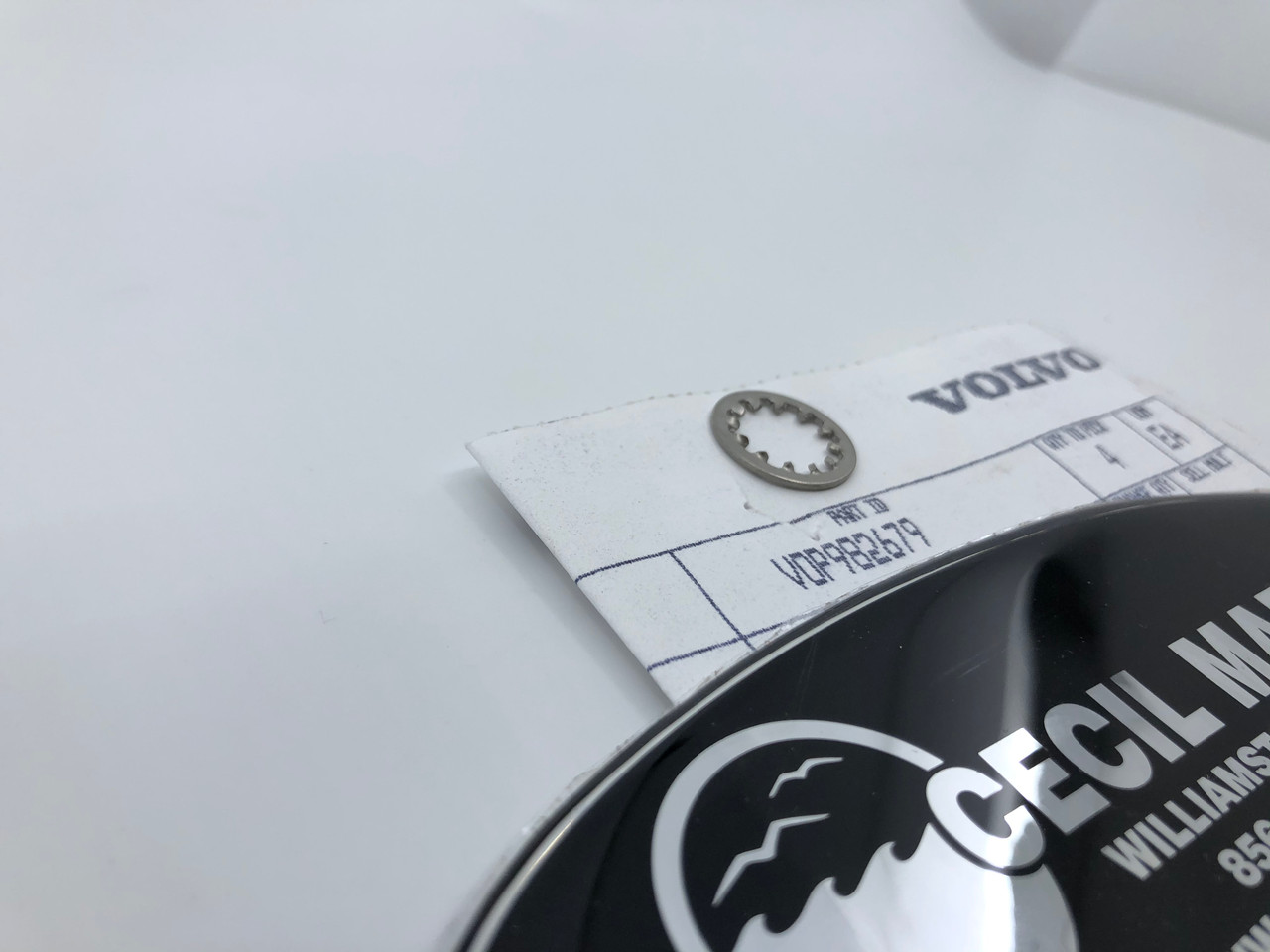 $1.99* GENUINE VOLVO no tax* TOOTHED WASHER 982679 *In Stock