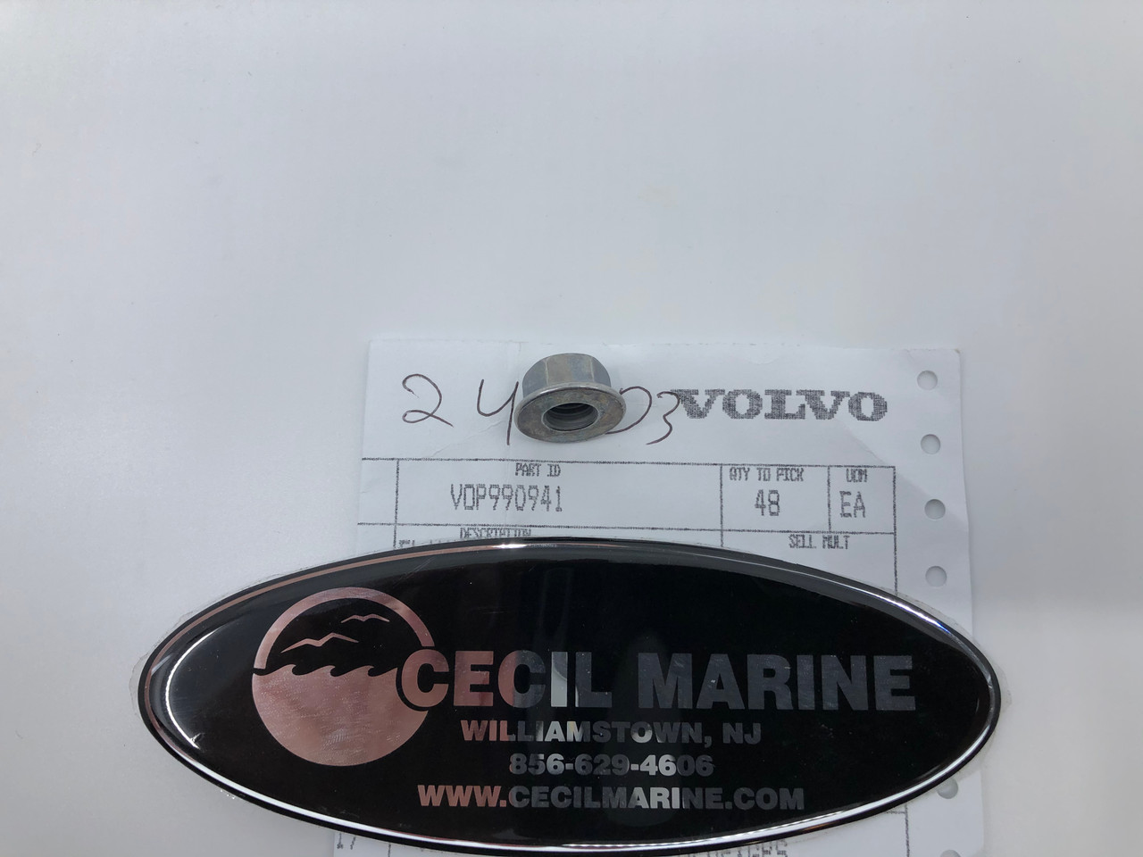 $3.99* GENUINE VOLVO FLANGE NUT 990941 *In Stock & Ready To Ship