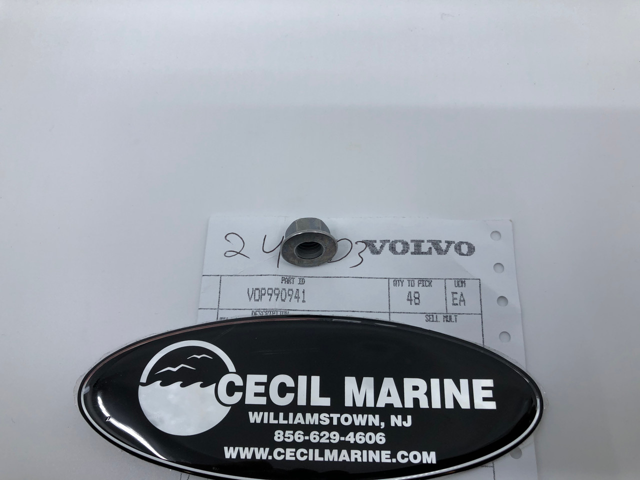 $3.99* GENUINE VOLVO FLANGE NUT 990941 *In Stock & Ready To Ship
