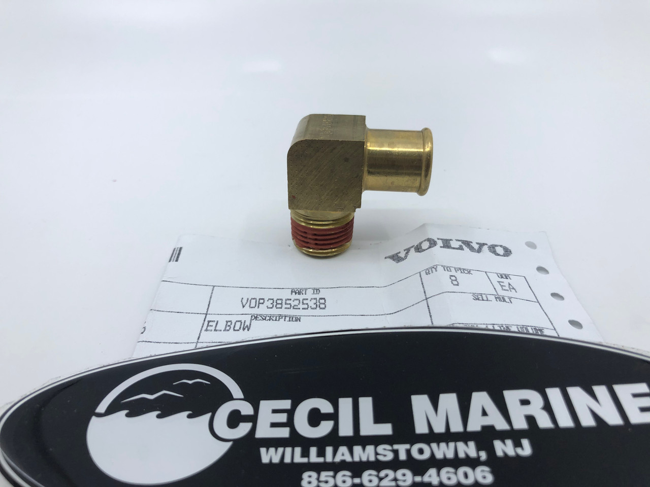 $49.99* GENUINE VOLVO no tax* BRASS ELBOW 3852538 *In Stock