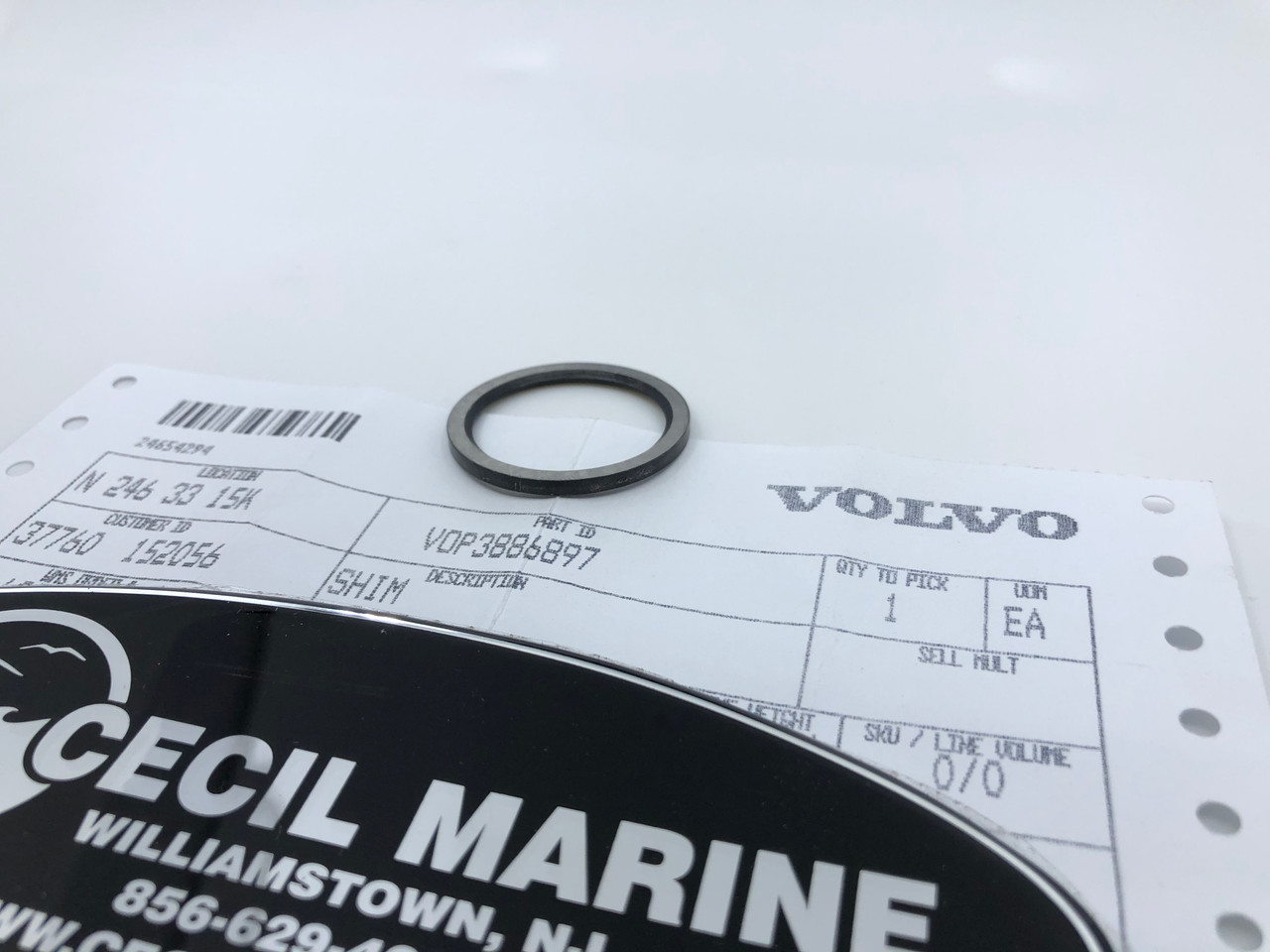 $9.99* GENUINE VOLVO SHIM TH=0.108 3886897 *In Stock & Ready To Ship!