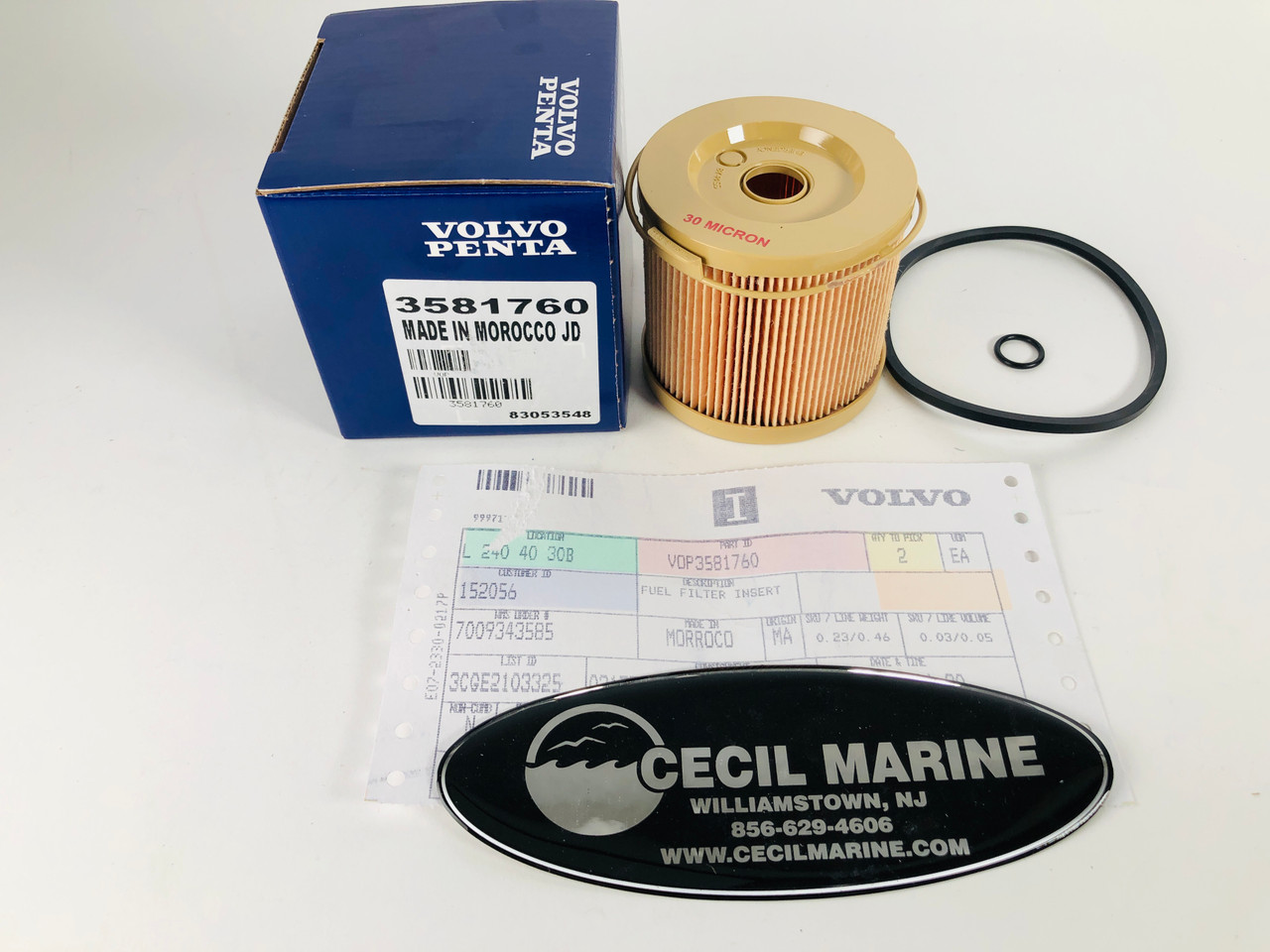 $27.99* GENUINE VOLVO no tax* FUEL FILTER INSERT 3581760 *In Stock