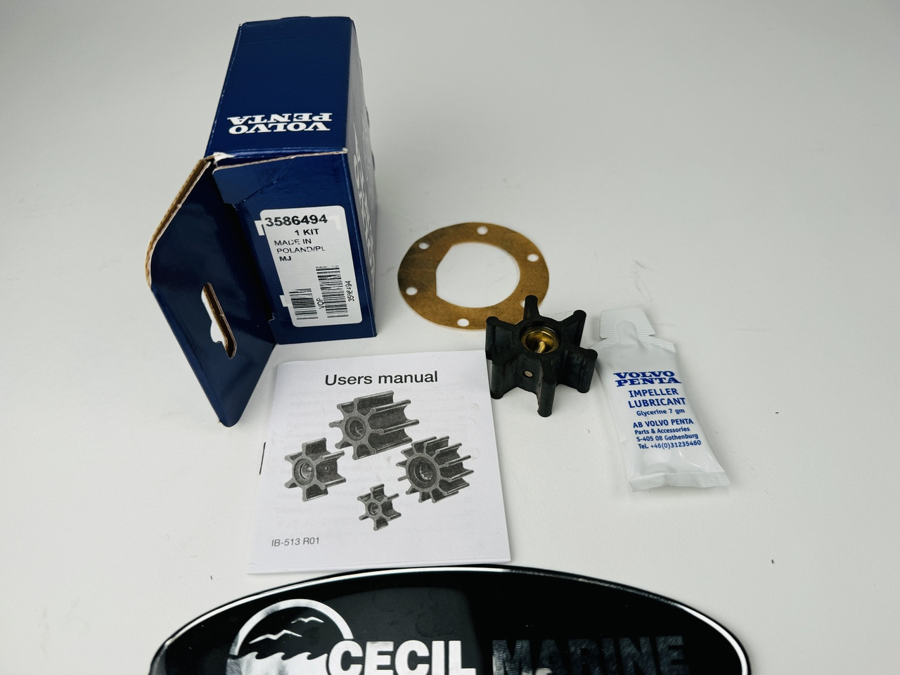 $38.99* GENUINE VOLVO no tax* IMPELLER KIT 3586494 *In Stock & Ready To Ship!