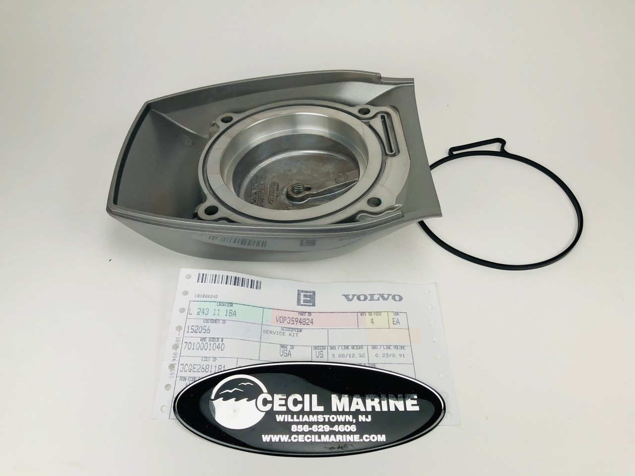 $389.99*GENUINE VOLVO no tax* UPPER DRIVE TOP COVER & GASKET SERVICE KIT( Old part number 3842916 & 21709796 ) 3594824 *In stock & ready to ship!