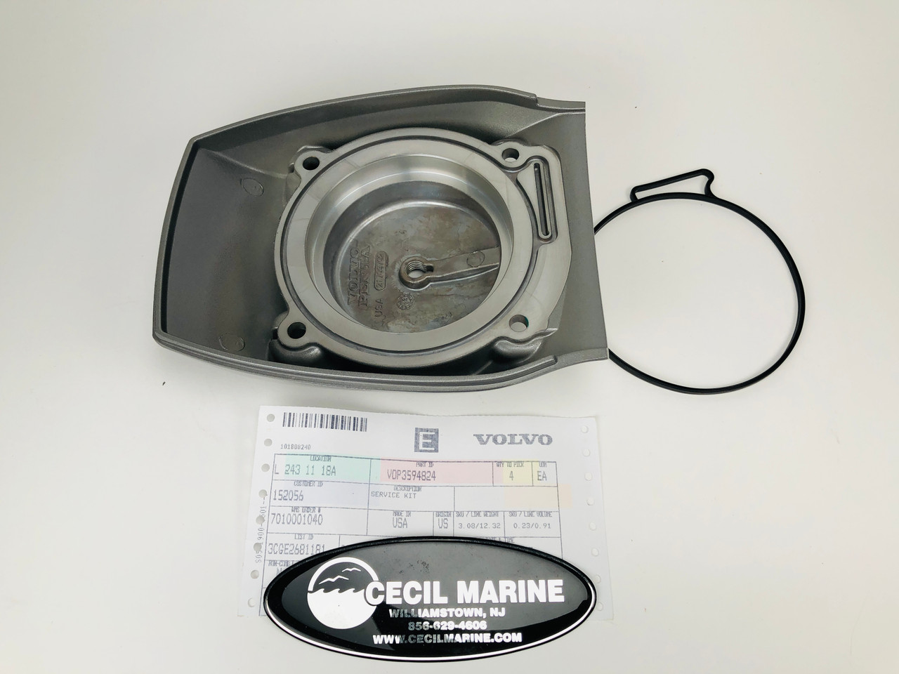 $389.99*GENUINE VOLVO no tax* UPPER DRIVE TOP COVER & GASKET SERVICE KIT( Old part number 3842916 & 21709796 ) 3594824 *In stock & ready to ship!