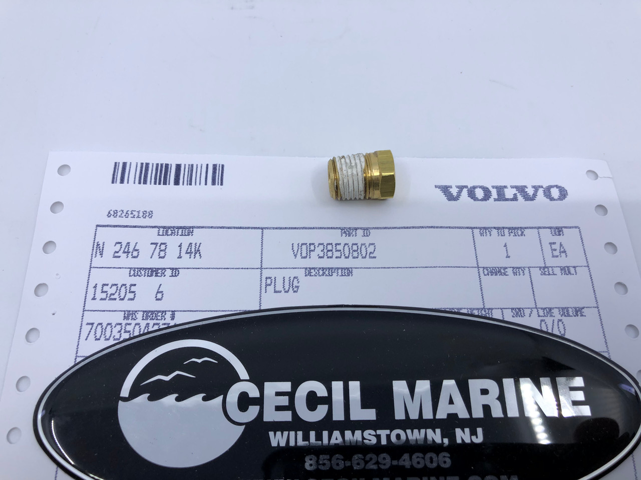 $19.99* GENUINE VOLVO PLUG 3850802 *In Stock & Ready To Ship