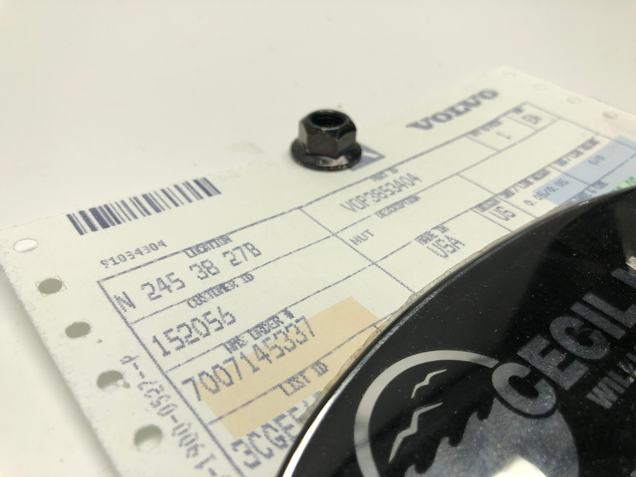 $9.99* GENUINE VOLVO NUT 3853404 *In Stock & Ready To Ship!