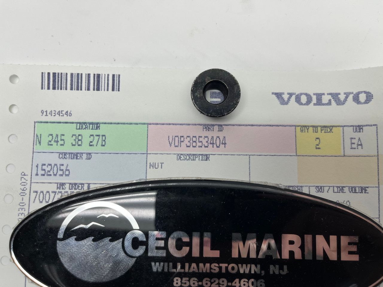$9.99* GENUINE VOLVO NUT 3853404 *In Stock & Ready To Ship!