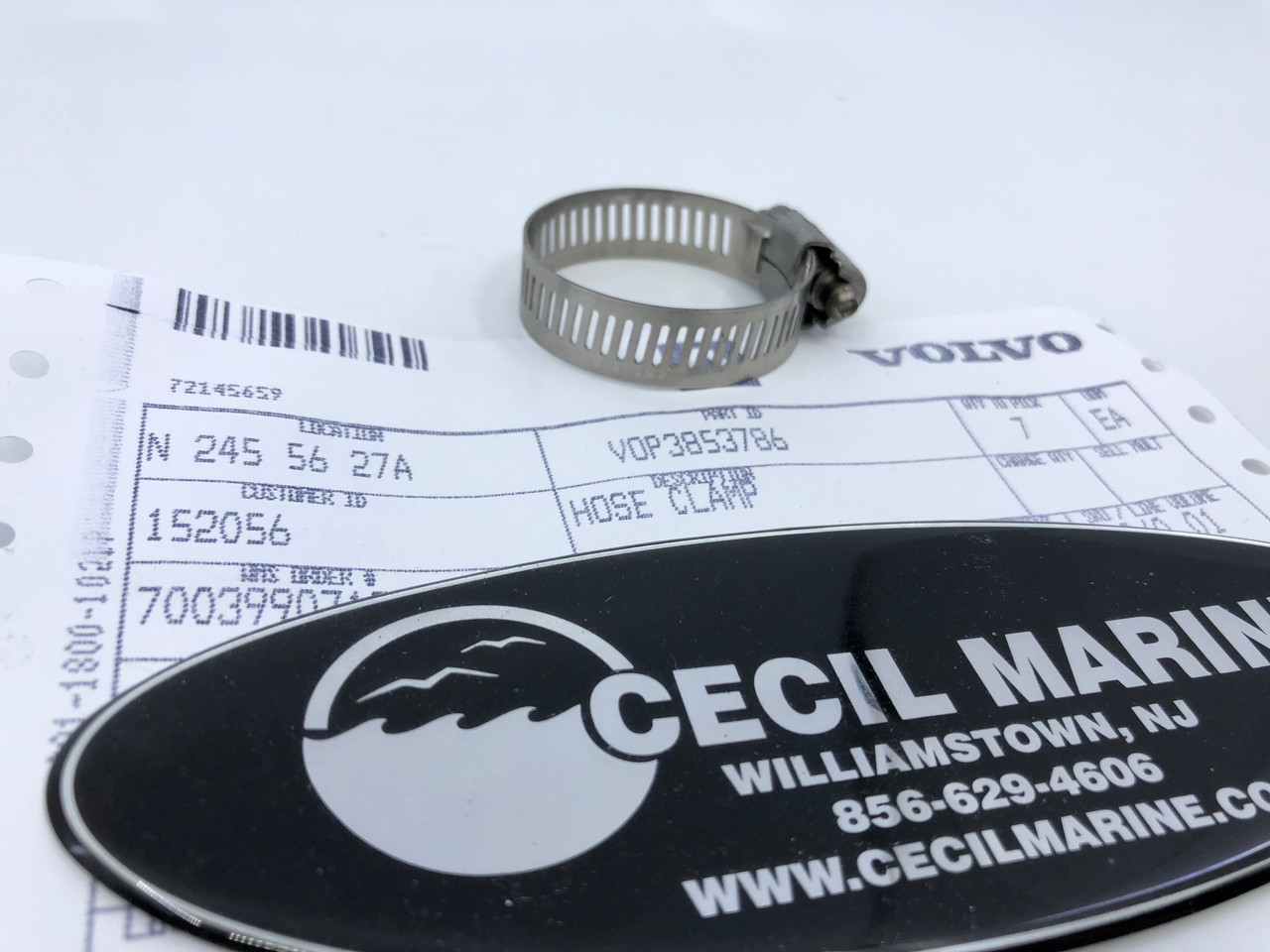 $4.99* GENUINE VOLVO HOSE CLAMP 3853786 *In Stock & Ready To Ship!