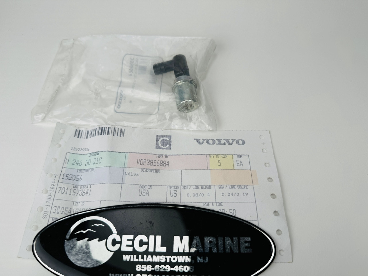 $20.99* GENUINE VOLVO no tax* PCV VALVE 3856884 *In Stock & Ready To Ship!