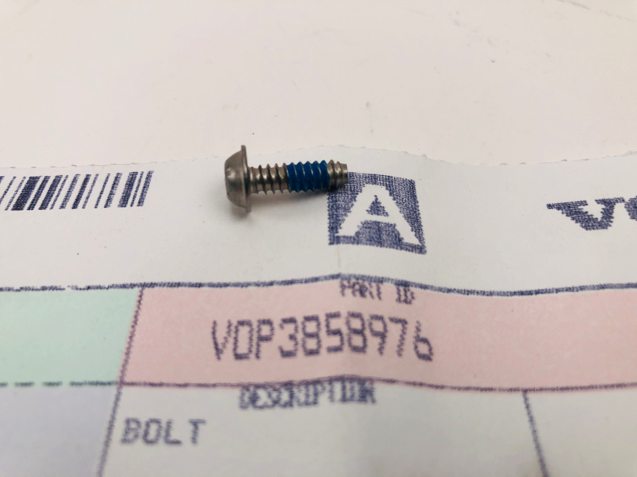 $9.95* GENUINE VOLVO BOLT 3858976 Special Order 10 TO 14 Day Delivery