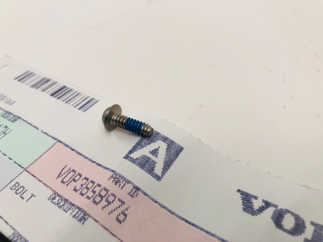 $9.95* GENUINE VOLVO BOLT 3858976 Special Order 10 TO 14 Day Delivery