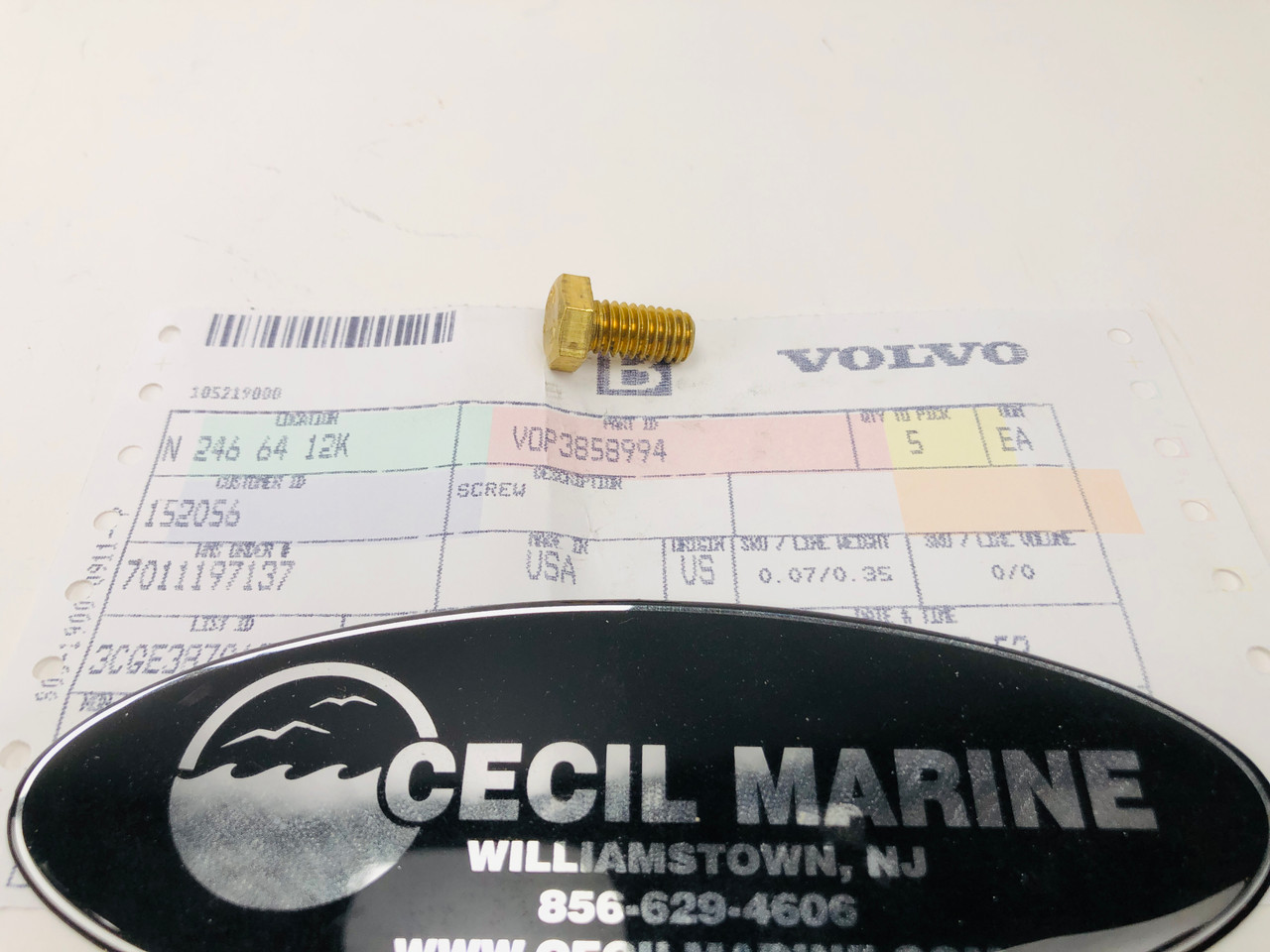 2866　3195　3857　3904　3909 $14.99* GENUINE VOLVO SCREW 3858994 *In Stock & Ready To Ship