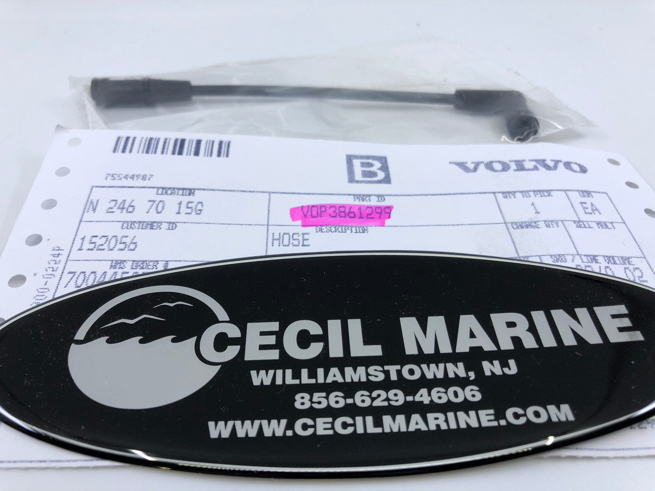 $49.88* GENUINE VOLVO no tax* HOSE 3861299 *Special Order 10 To 14 Days For Delivery