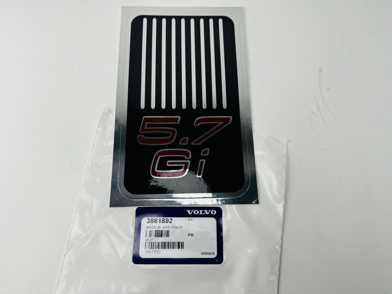 $14.99* GENUINE VOLVO no tax*5.7 Gi DECAL 3861892 *In Stock