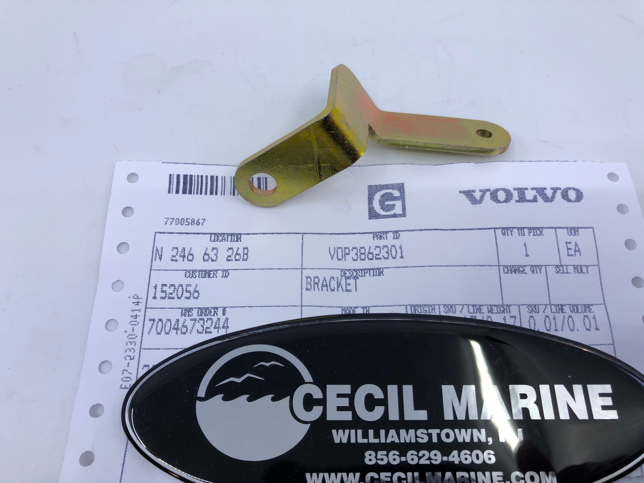 $79.99* GENUINE VOLVO no tax* BRACKET 3862301 *Special Order 10 To 14 Days For Delivery