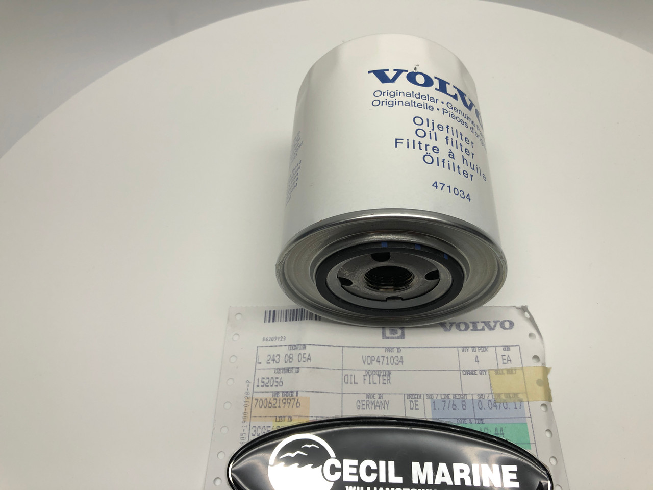 $26.99* GENUINE VOLVO OIL FILTER 471034  *In Stock & Ready To Ship!
