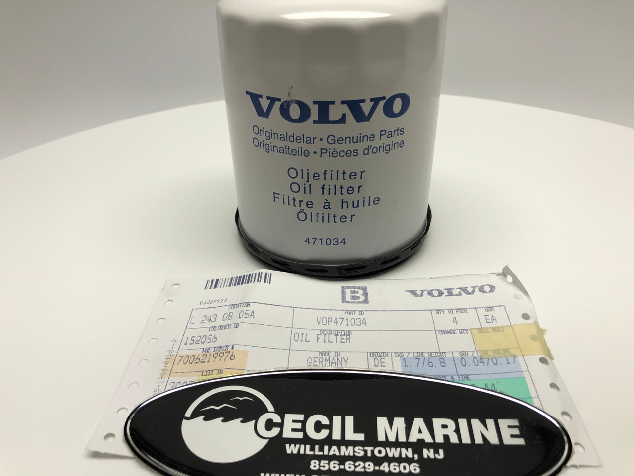 $26.99* GENUINE VOLVO OIL FILTER 471034  *In Stock & Ready To Ship!