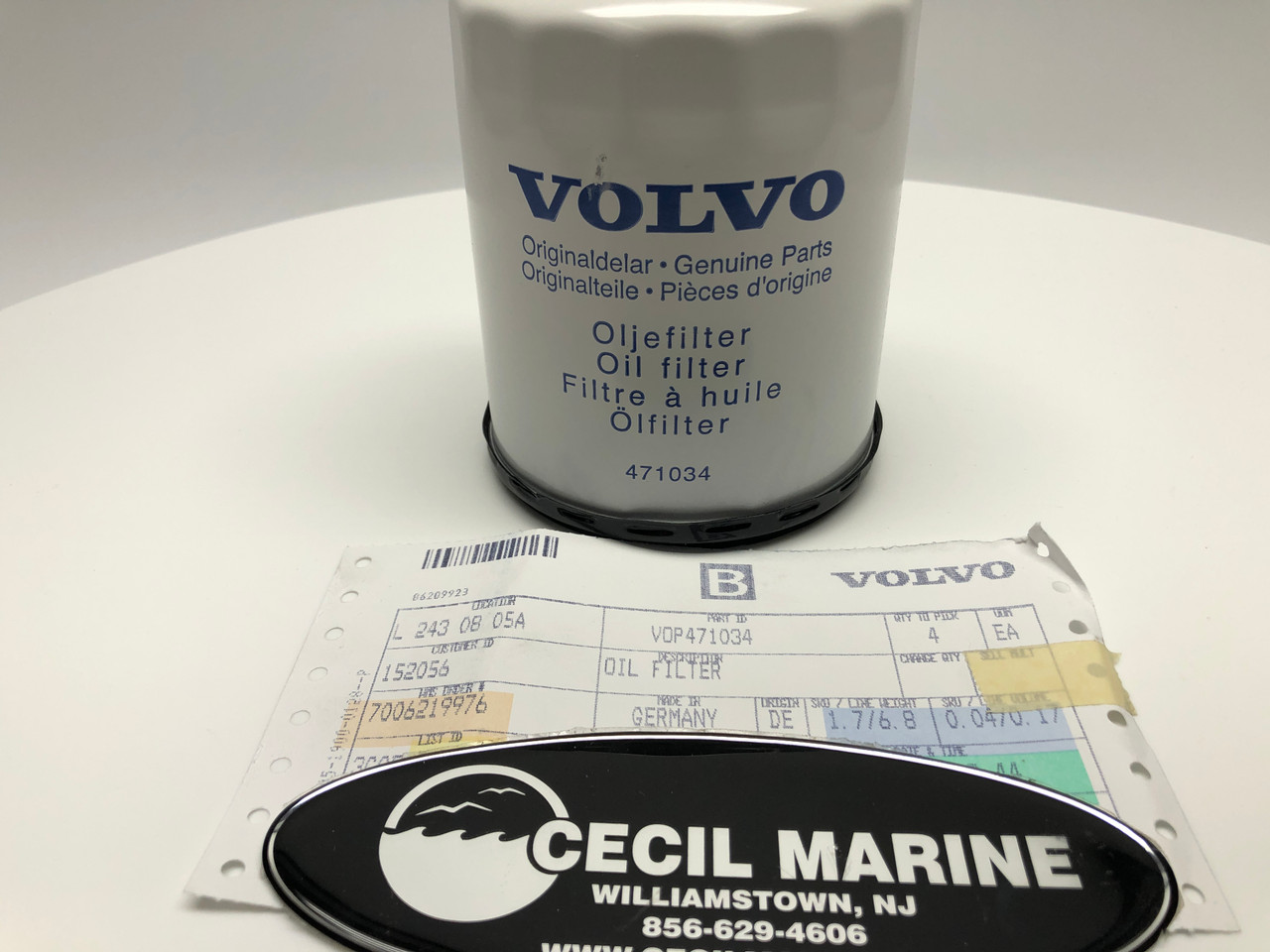 $26.99* GENUINE VOLVO OIL FILTER 471034  *In Stock & Ready To Ship!