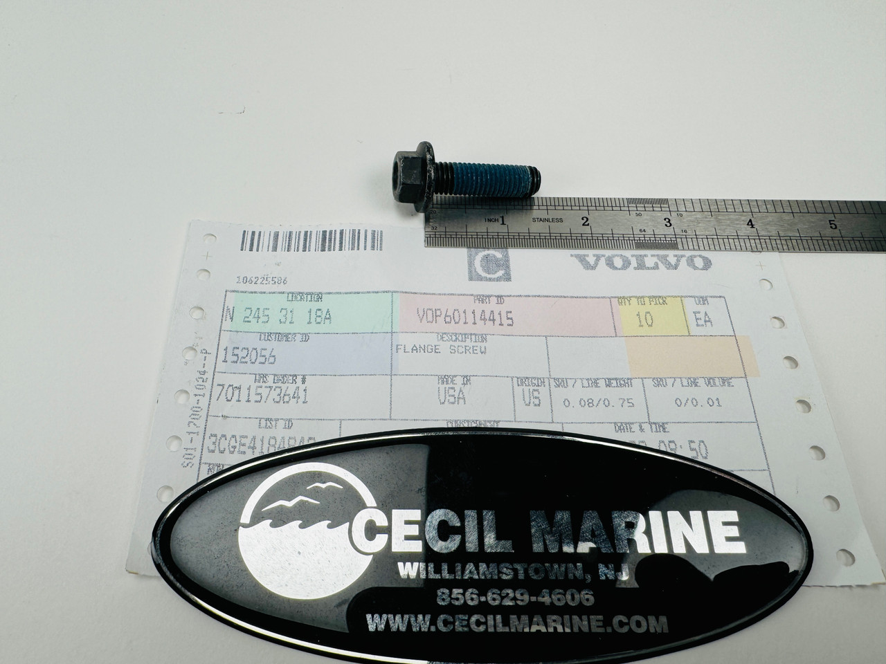 $4.99* GENUINE VOLVO FLANGE SCREW 60114415 *In Stock & Ready To