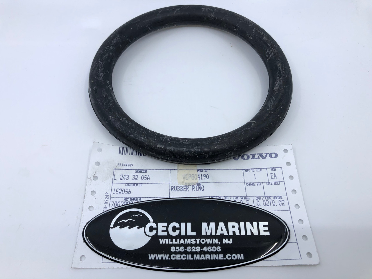 $49.99* GENUINE VOLVO VOLVO RUBBER RING 804190 Special Order 14 Day Delivery