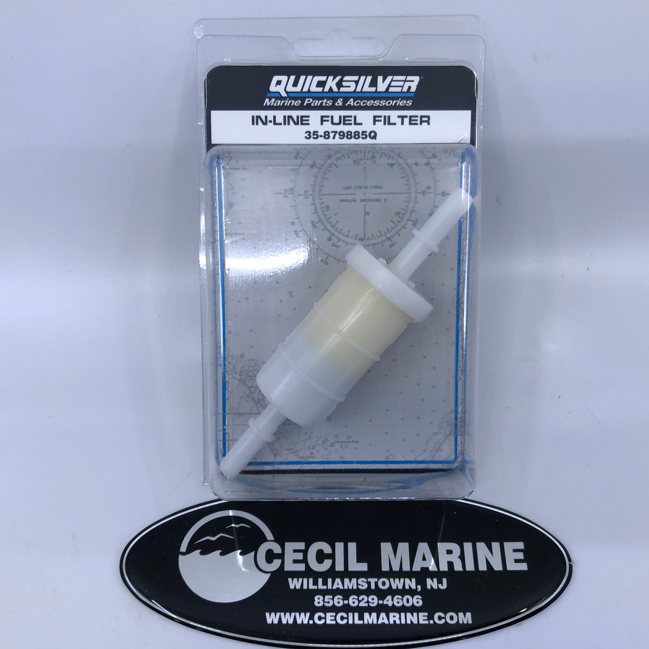 GENUINE MERCURY / QUICKSILVER MERCURY QUICKSIVER 4-STROKE OUTBOARD 40 - 300 HP IN-LINE FUEL FILTER 35-879885Q - 35-879885Q *In Stock & Ready To Ship!