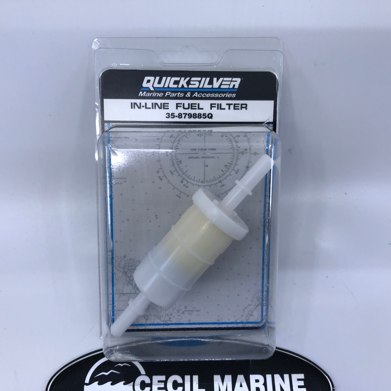 GENUINE MERCURY / QUICKSILVER MERCURY QUICKSIVER 4-STROKE OUTBOARD 40 - 300 HP IN-LINE FUEL FILTER 35-879885Q - 35-879885Q *In Stock & Ready To Ship!