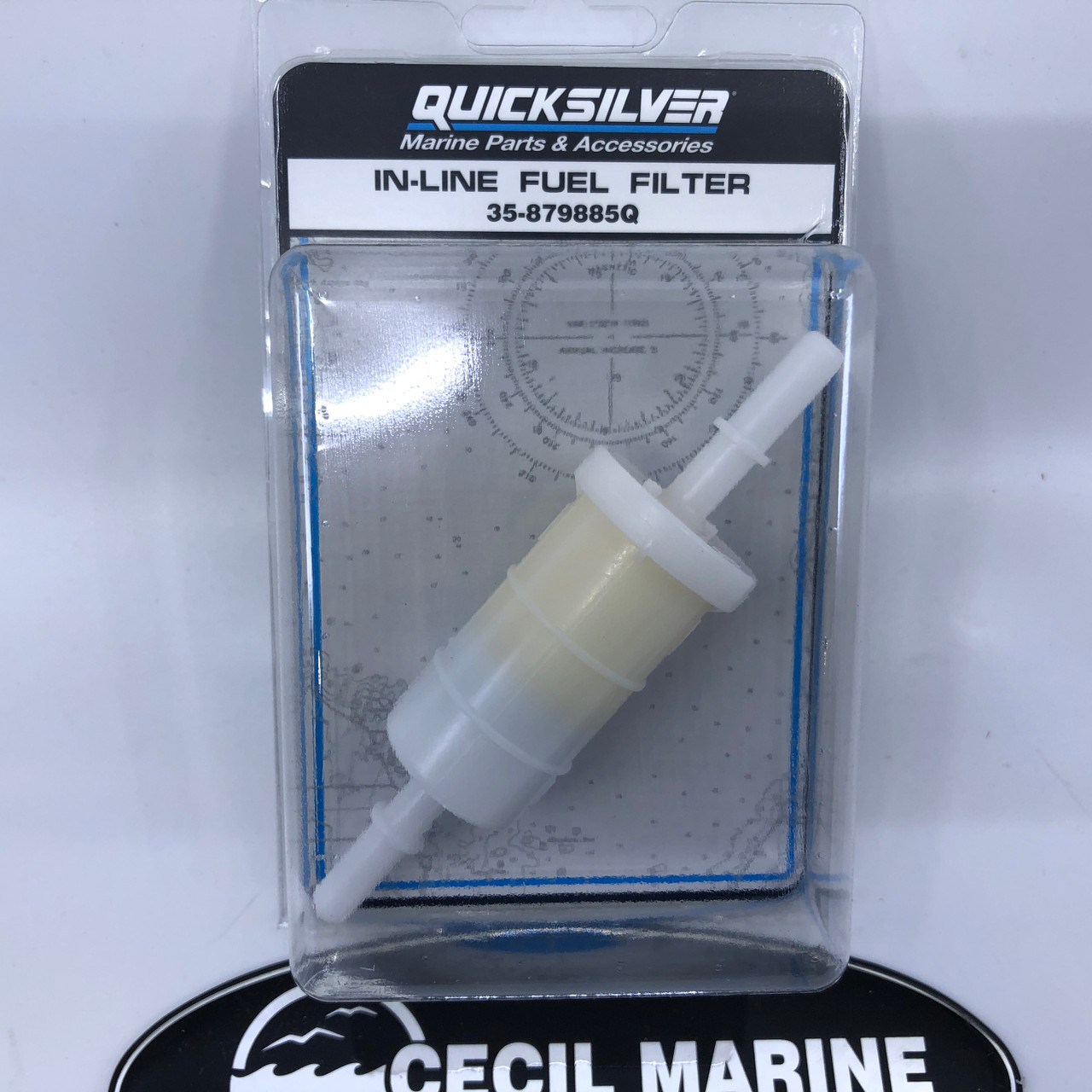 GENUINE MERCURY / QUICKSILVER MERCURY QUICKSIVER 4-STROKE OUTBOARD 40 - 300 HP IN-LINE FUEL FILTER 35-879885Q - 35-879885Q *In Stock & Ready To Ship!