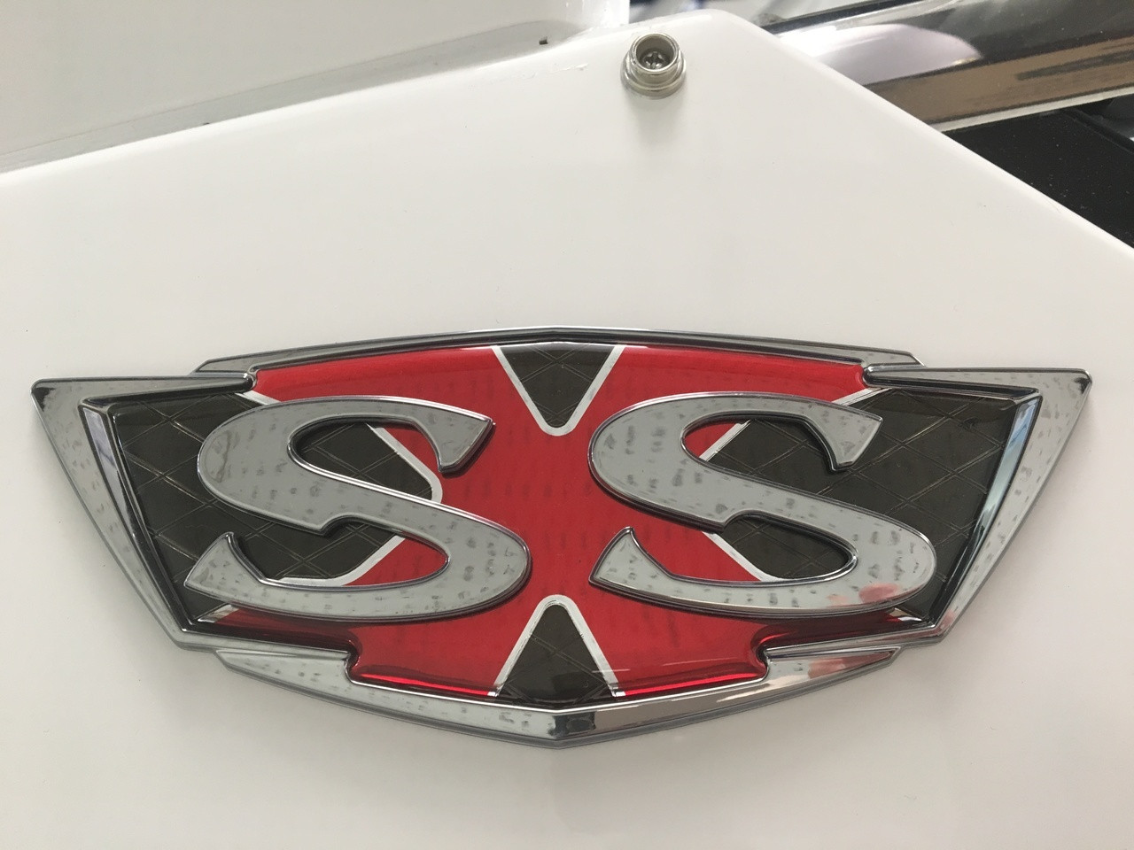 DECAL - SSX DESIGNATOR LOGO - CRYSTAL  7 5/8" long  3" High  *In Stock & Ready To Ship!