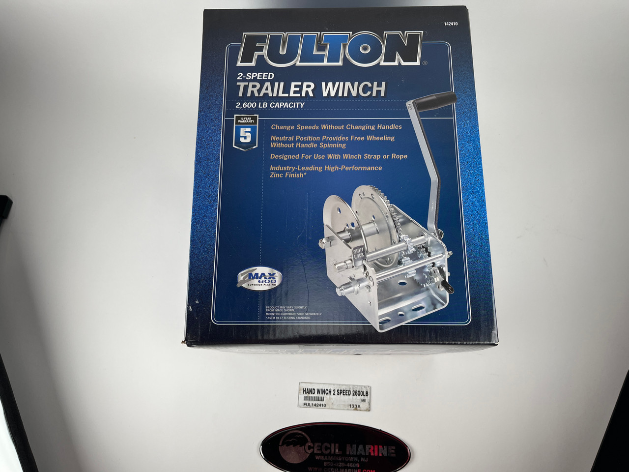 HAND WINCH 2 SPEED 2600LB no tax* (FUL142410) *IN STOCK AND READY TO SHIP!