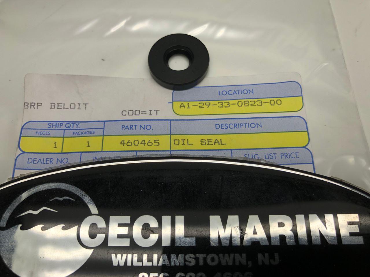 $14.95* GENUINE BRP OIL SEAL 460465 (Sea Doo part # is  420650315)  *In Stock & Ready To Ship!
