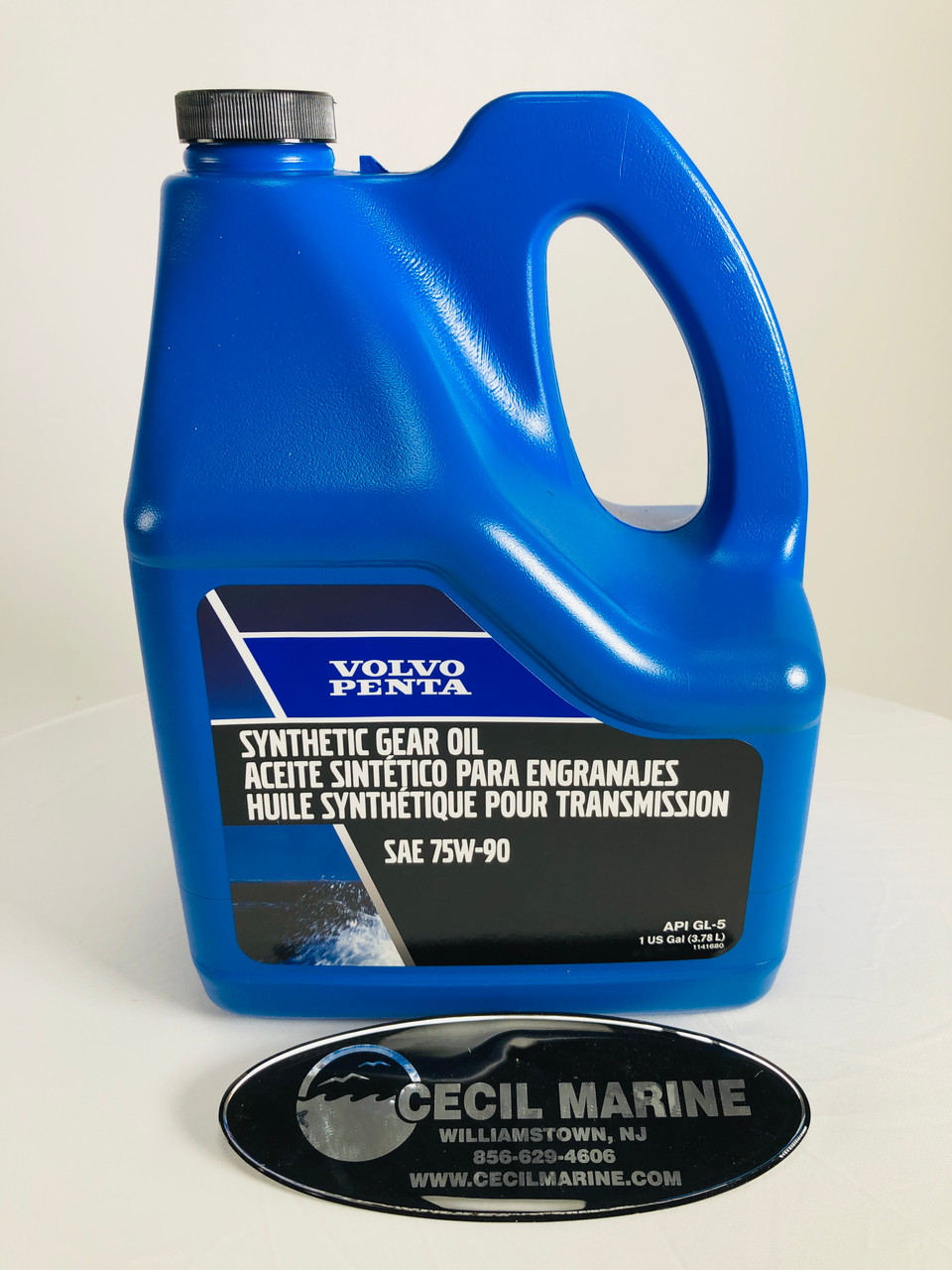 $89.99* GENUINE VOLVO PENTA no tax* 75W - 90 SYNTHETIC OUTDRIVE OIL GALLON 1141680  *In Stock & Ready To Ship!