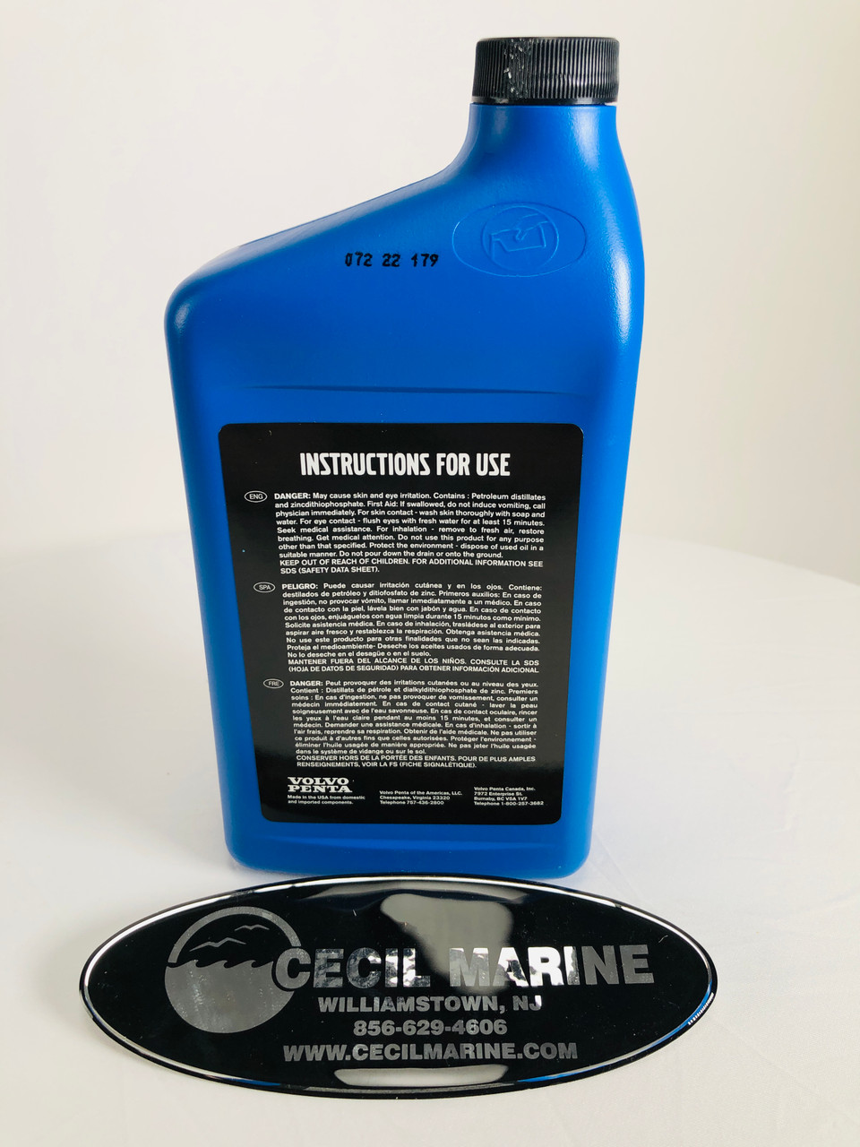 $28.99* GENUINE VOLVO PENTA no tax* 75W - 90 SYNTHETIC OUTDRIVE