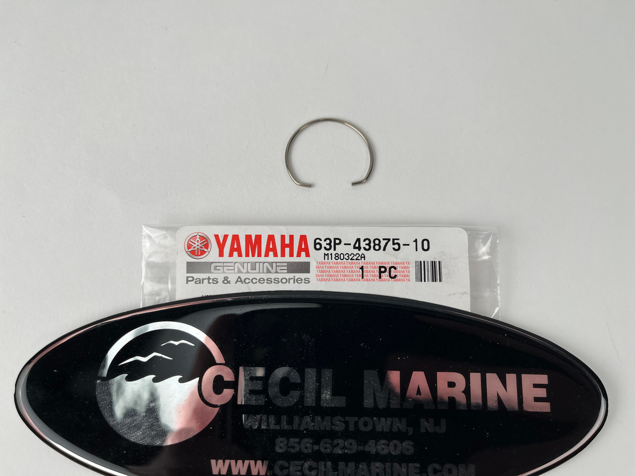 $2.99* GENUINE YAMAHA no tax* RING, SNAP 63P-43875-10-00 *In Stock & Ready To Ship