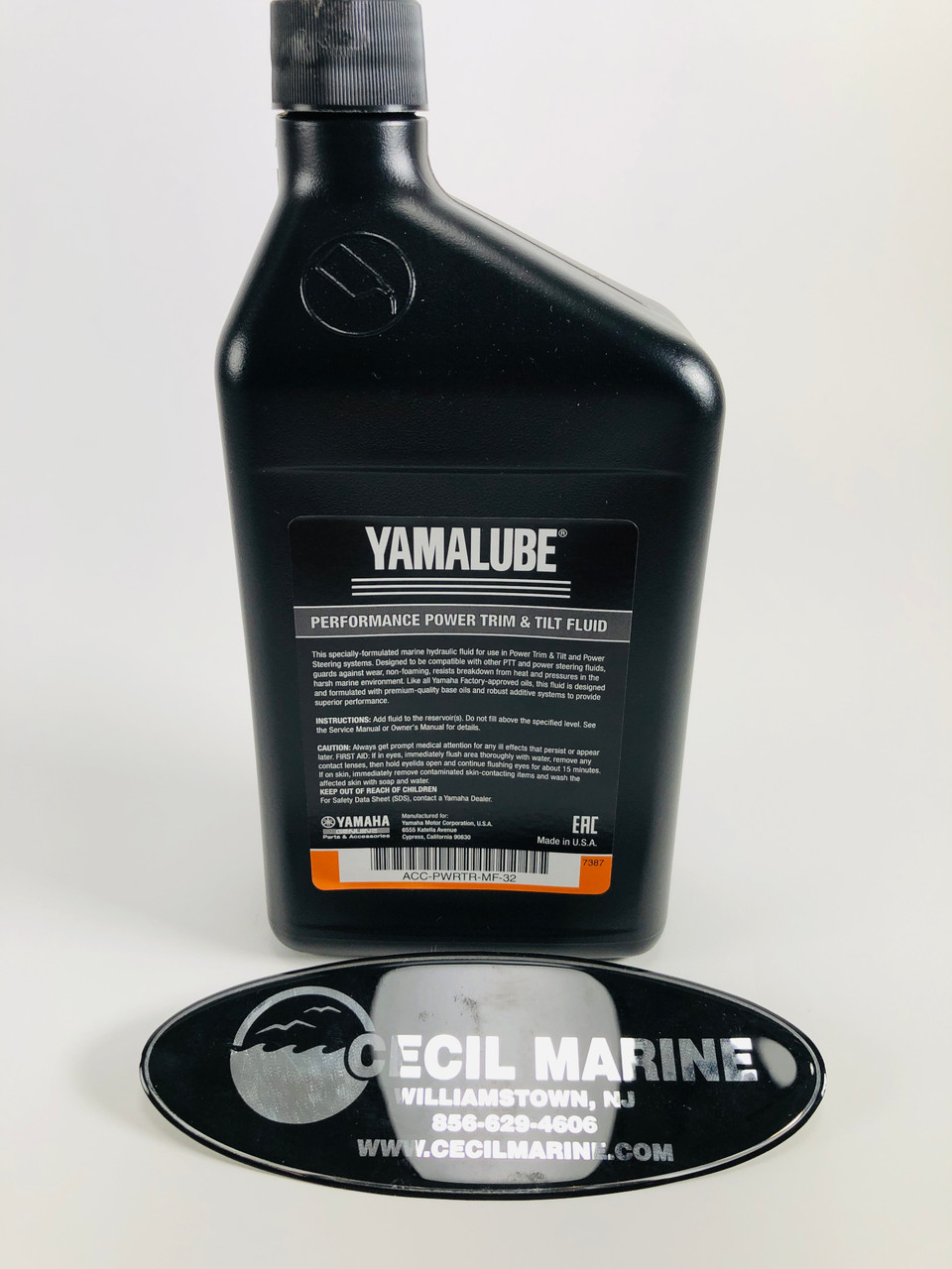 $13.99* GENUINE YAMAHA no tax* POWER TRIM/TILT FLUID 32 OZ. ACC-PWRTR-MF-32 *In Stock & Ready To Ship