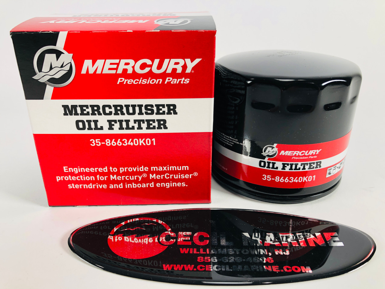 $9.99* GENUINE MERCRUISER no tax* REMOTE OIL FILTER  35-866340K01 *In Stock & Ready To Ship!